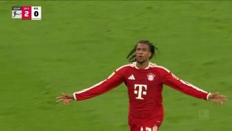 [进球视频]拜仁3-0领先！凯恩直塞送助攻，奥利塞推射远角破门！
